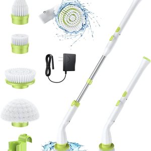 Electric Spin Scrubber Metmoon Shower Cleaning Brush, Power